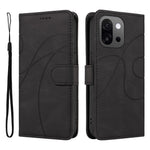 OnePlus 13T 5G Plånboksfodral Lädermobilfodral Stativ med Böjd Linjedesign