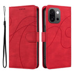 OnePlus 13T 5G Plånboksfodral Lädermobilfodral Stativ med Böjd Linjedesign