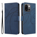 OnePlus 13T 5G Plånboksfodral Lädermobilfodral Stativ med Böjd Linjedesign