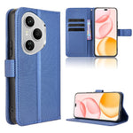 For Honor 400 Pro 5G (Global) Leather Wallet Case with Strap Diamond Texture Phone Cover