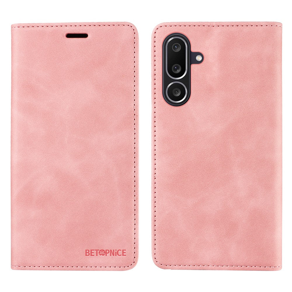 BETOPNICE For Samsung Galaxy M56 5G Case  Magnetic Closure RFID Blocking Wallet Stand Leather Phone Cover