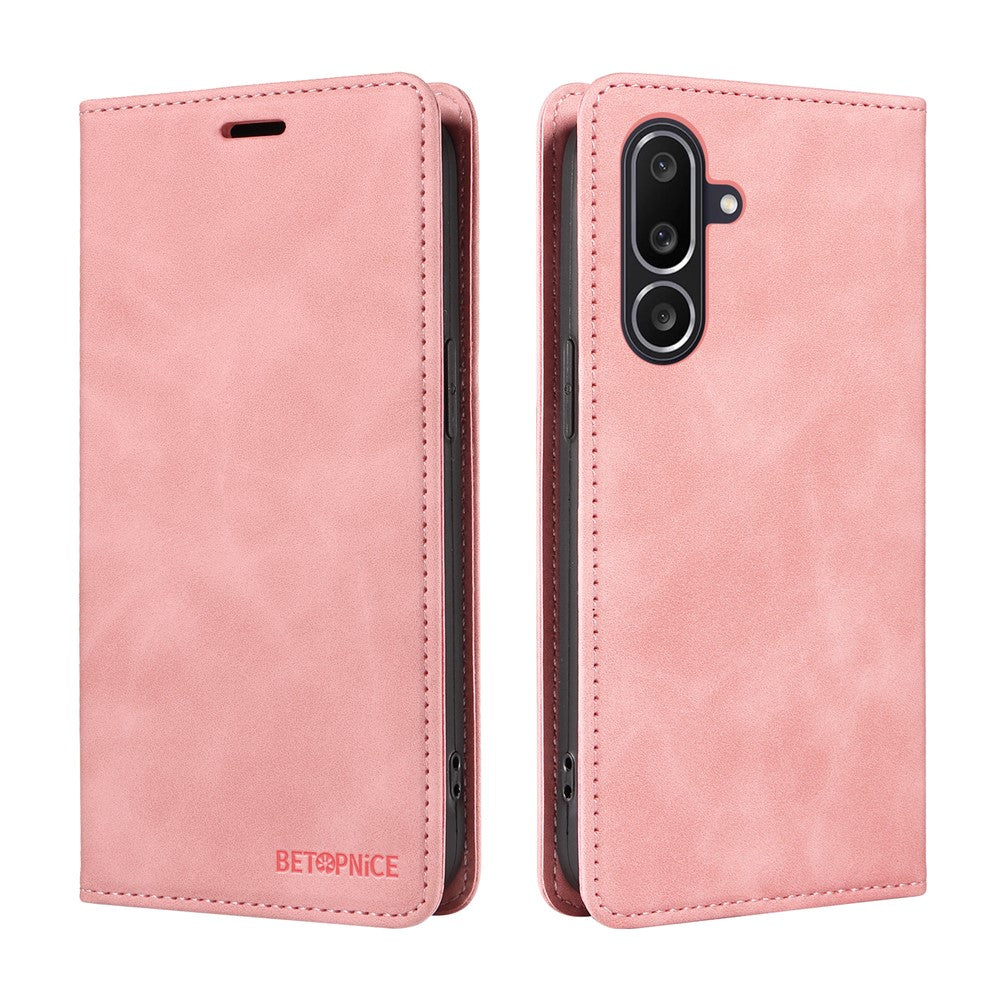 BETOPNICE For Samsung Galaxy M56 5G Case  Magnetic Closure RFID Blocking Wallet Stand Leather Phone Cover
