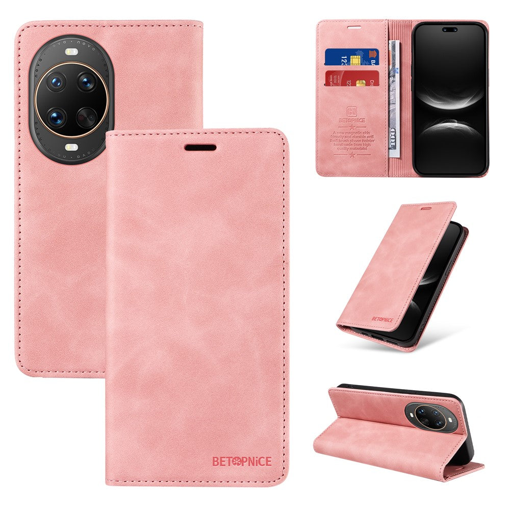 BETOPNICE For Huawei nova 14 Ultra 5G Case  Magnetic Closure RFID Blocking Wallet Stand Leather Phone Cover