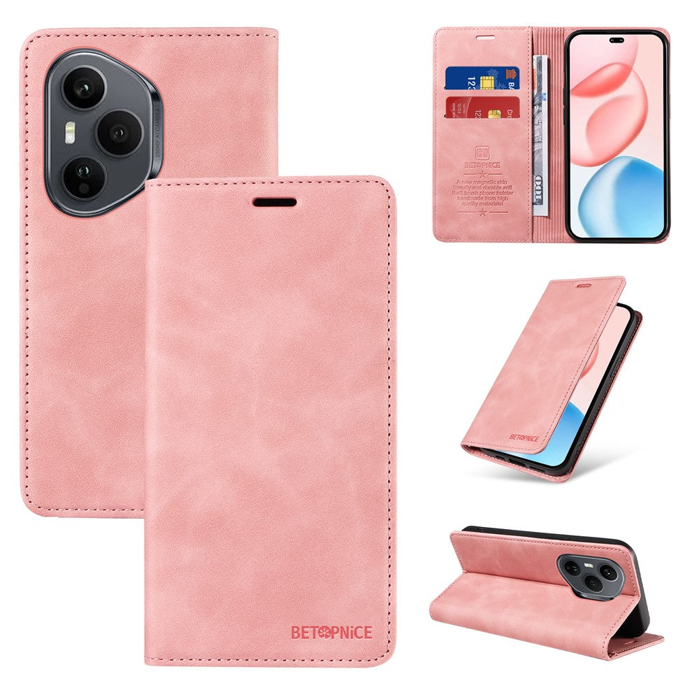 BETOPNICE For Honor 400 Pro 5G (Global) Case  Magnetic Closure RFID Blocking Wallet Stand Leather Phone Cover