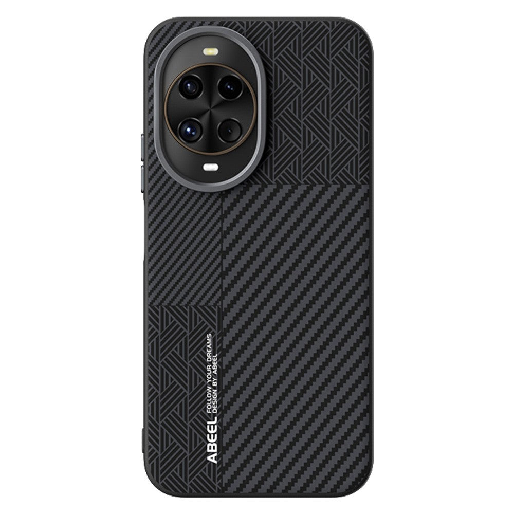 ABEEL Magnetiskt Skal För Huawei Nova 14 5G PC + TPU + Aluminiumlegering + PU-läder Slimt mobilskal