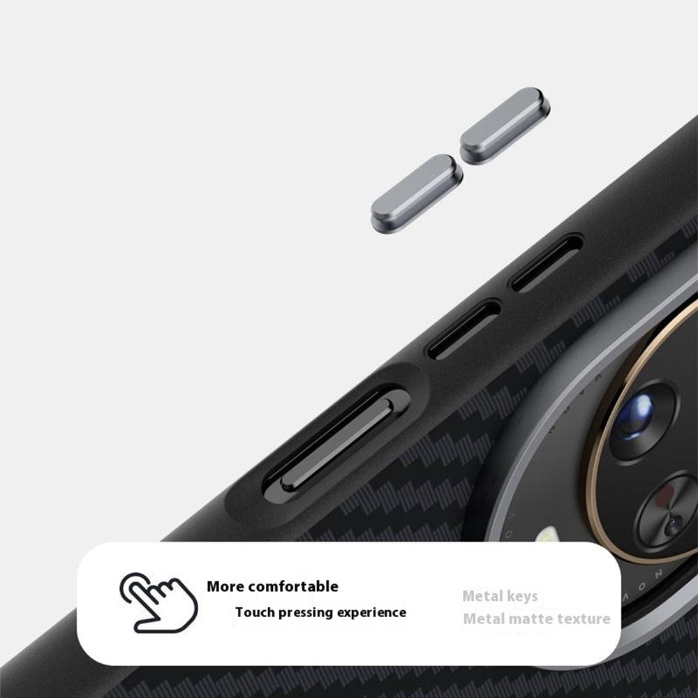 ABEEL Magnetiskt Skal För Huawei Nova 14 Pro 5G Brett Bakstycke Med Kolfiberstruktur