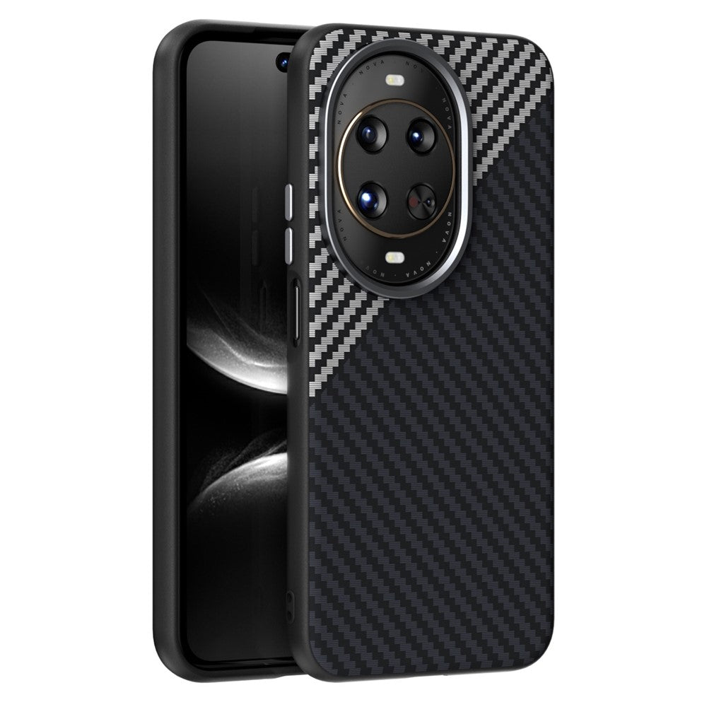 ABEEL-magnetetui til Huawei Nova 14 Ultra 5G, bredt bagcover med kulfiberstruktur
