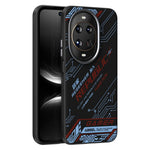 ABEEL For Huawei nova 14 Ultra 5G Magnetic Case Micro-Embossing 6D Printed PC TPU Aluminum Alloy Leather Phone Cover