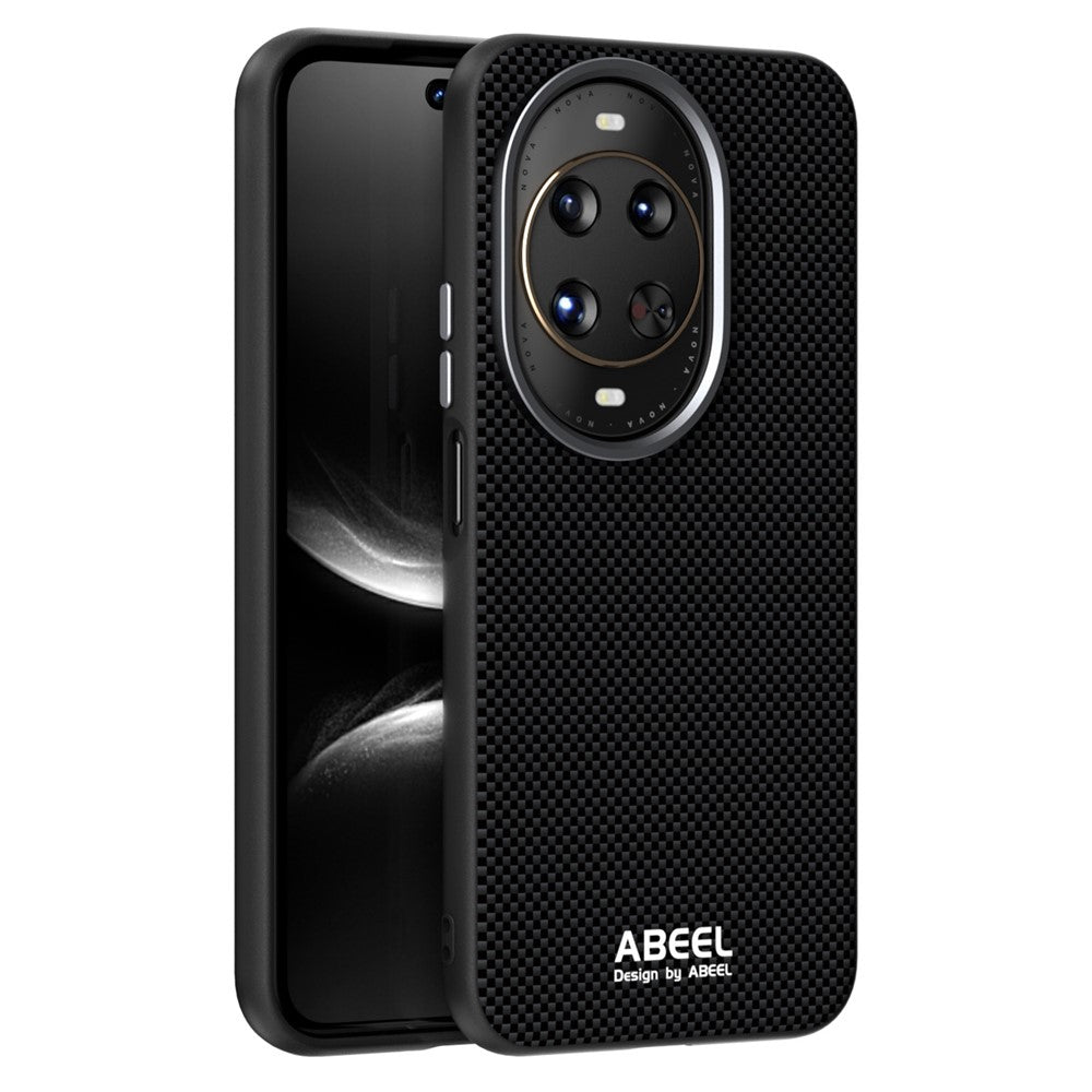 ABEEL Magnetiskt Skal För Huawei Nova 14 Ultra 5G Tryckt PC TPU Aluminiumlegering Läder mobilskal