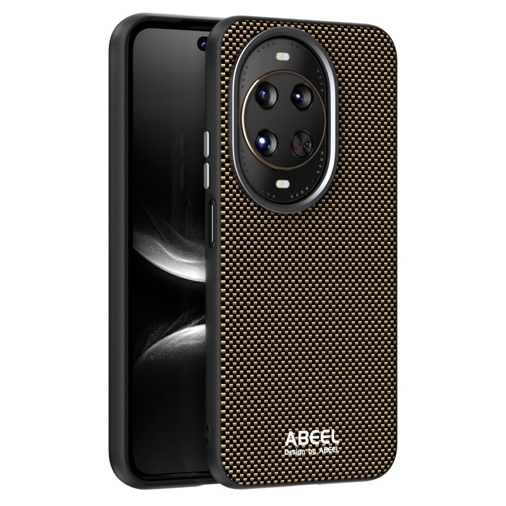 ABEEL Magnetiskt Skal För Huawei Nova 14 Ultra 5G Tryckt PC TPU Aluminiumlegering Läder mobilskal