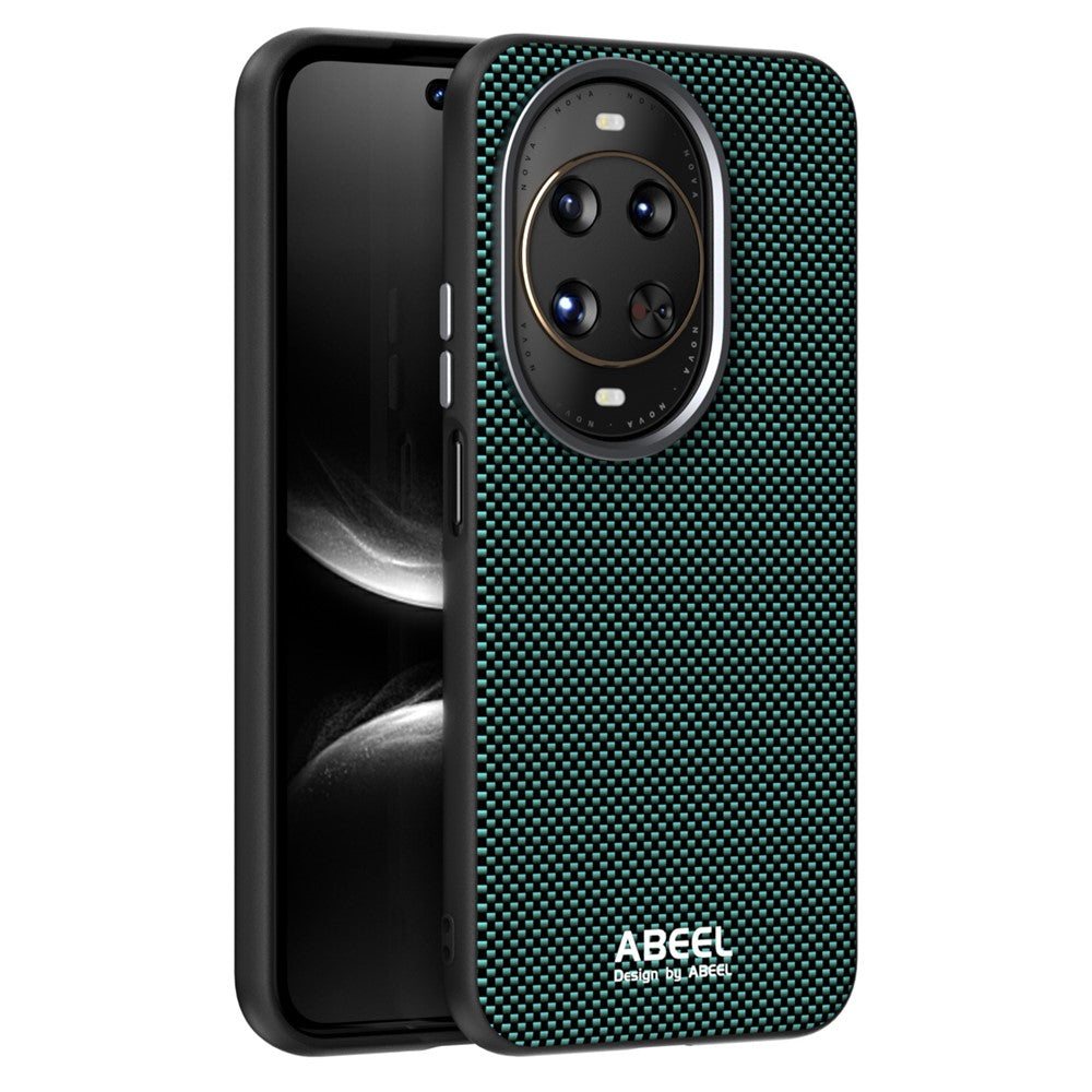 ABEEL Magnetiskt Skal För Huawei Nova 14 Ultra 5G Tryckt PC TPU Aluminiumlegering Läder mobilskal
