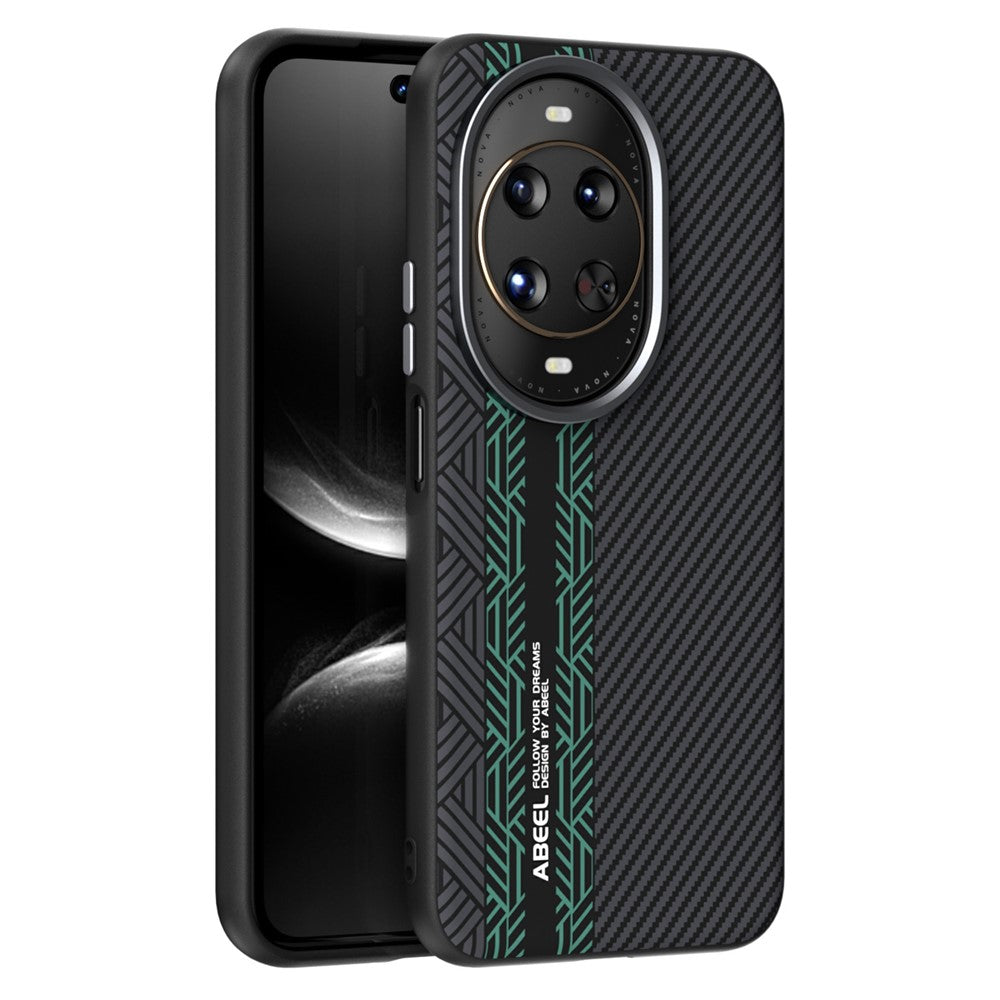 ABEEL For Huawei nova 14 Ultra 5G Magnetic Case PC + TPU + Aluminum Alloy + PU Leather Slim Phone Back Cover