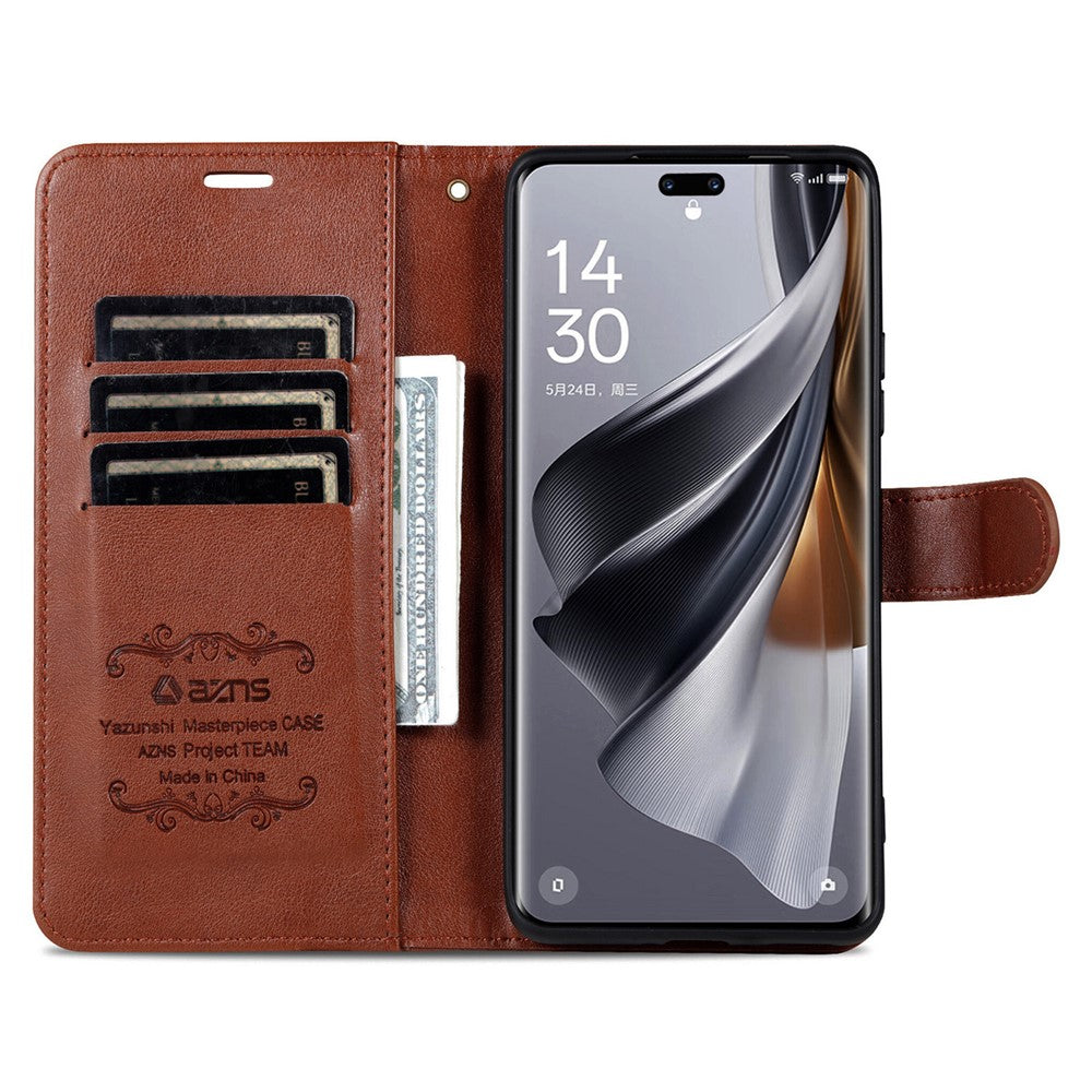 AZNS För Huawei Nova 14 Ultra 5G Skal Reptåligt PU-läder Stativ Plånboksfodral