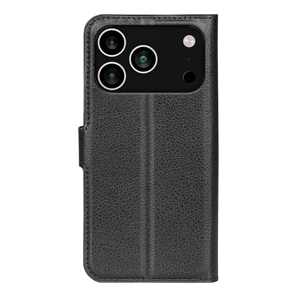 For iPhone 18 Pro Max / 17 Pro Max Case Litchi Texture Shockproof Leather Wallet Phone Cover