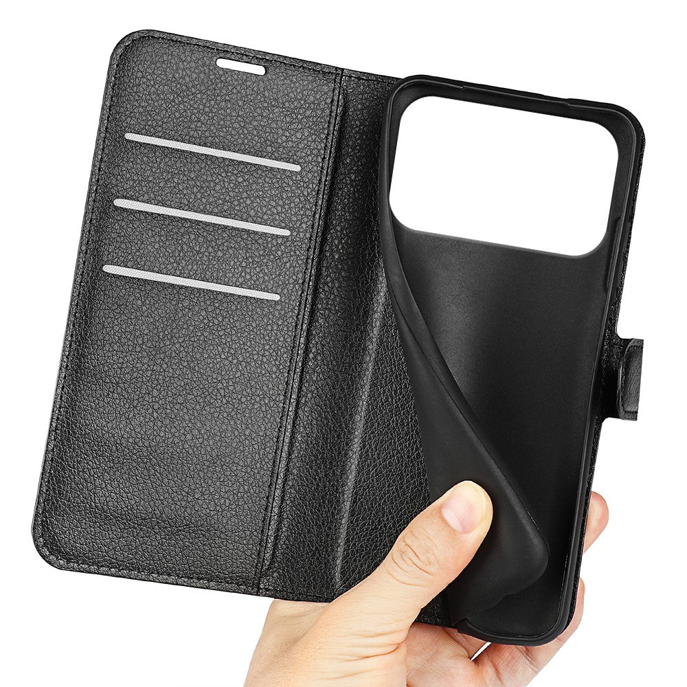 For iPhone 18 Pro / 17 Pro Case Litchi Texture Shockproof Leather Wallet Phone Cover