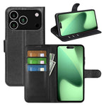 For iPhone 18 Pro / 17 Pro Case Litchi Texture Shockproof Leather Wallet Phone Cover