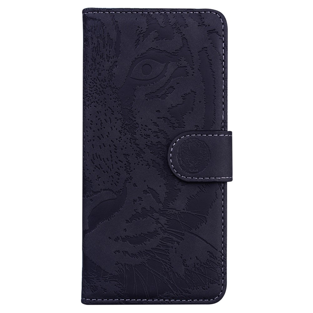 For Xiaomi Redmi A1 4G / A2 4G Magnetic Clasp PU Leather Anti-fall Phone Case Tiger Pattern Imprinted Flip Stand Wallet Cover