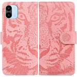 For Xiaomi Redmi A1 4G / A2 4G Magnetic Clasp PU Leather Anti-fall Phone Case Tiger Pattern Imprinted Flip Stand Wallet Cover