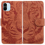 For Xiaomi Redmi A1 4G / A2 4G Magnetic Clasp PU Leather Anti-fall Phone Case Tiger Pattern Imprinted Flip Stand Wallet Cover