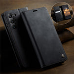 CASEME For Samsung Galaxy S23 Case  033 Series RFID Blocking Wallet Stand Calf Texture Leather Phone Cover