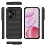 WANLONFENG til Honor 400 Pro 5G (Global), TPU-etui i HD-serien, skridsikkert mobilcover med hærdet glas