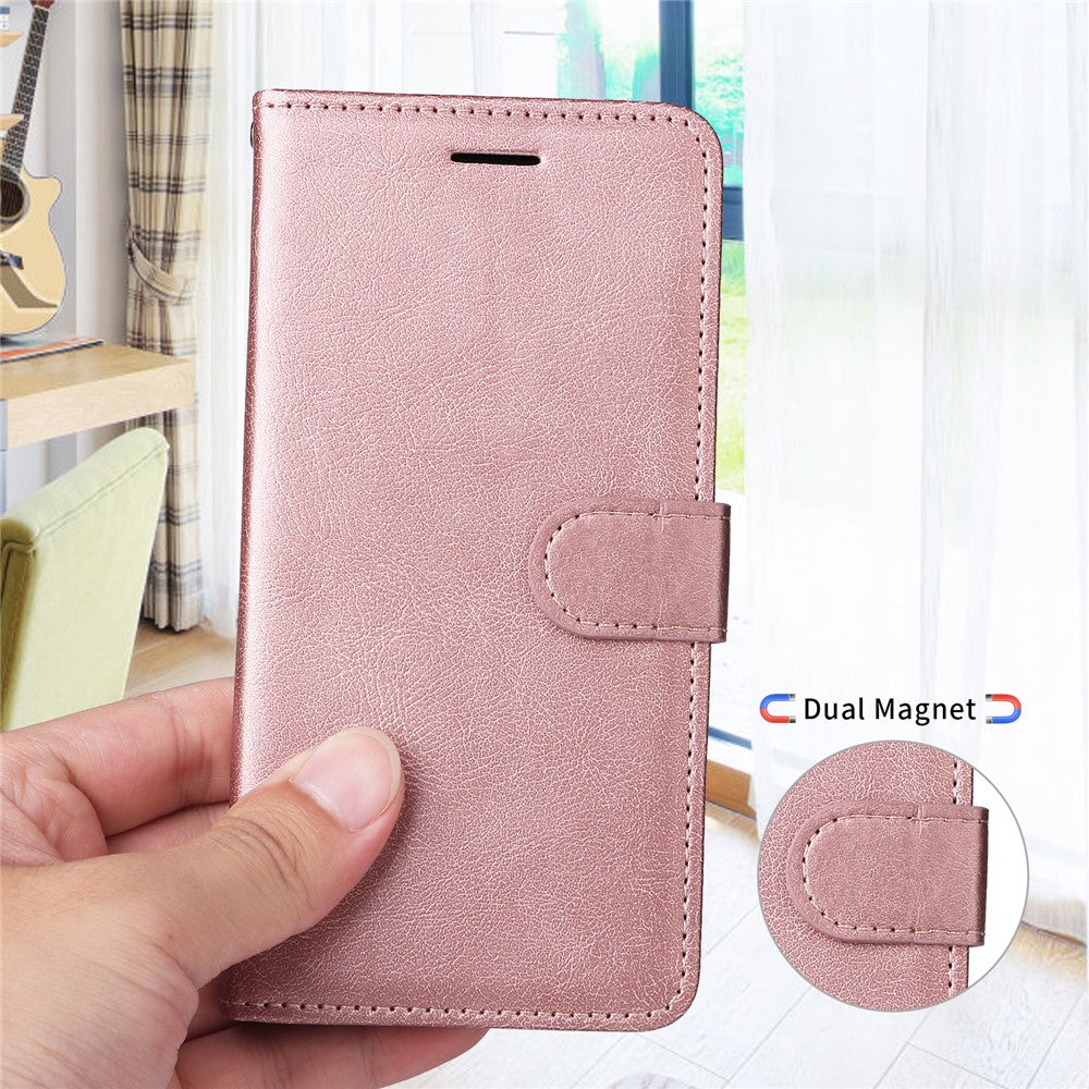 For OnePlus 13T 5G Leather Wallet Case with Strap Solid Color Phone Stand Cover