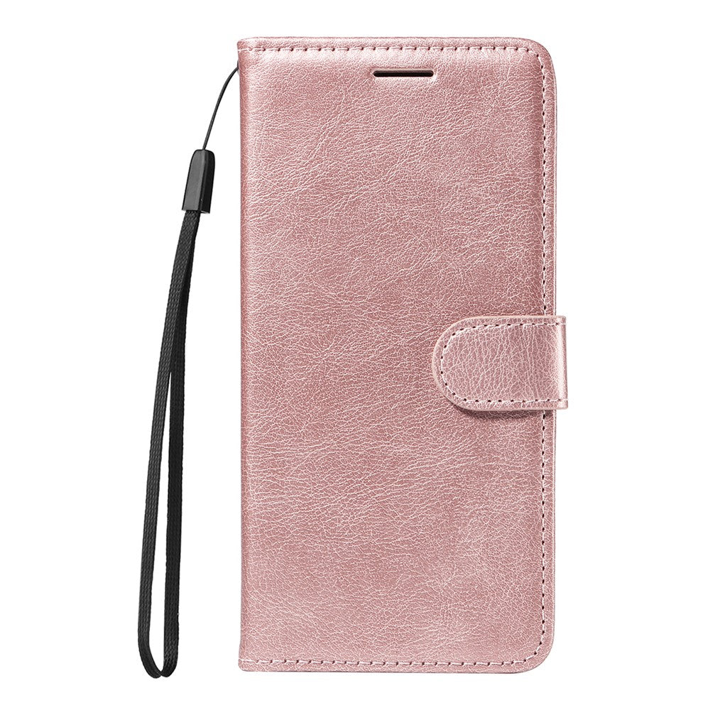 For OnePlus 13T 5G Leather Wallet Case with Strap Solid Color Phone Stand Cover