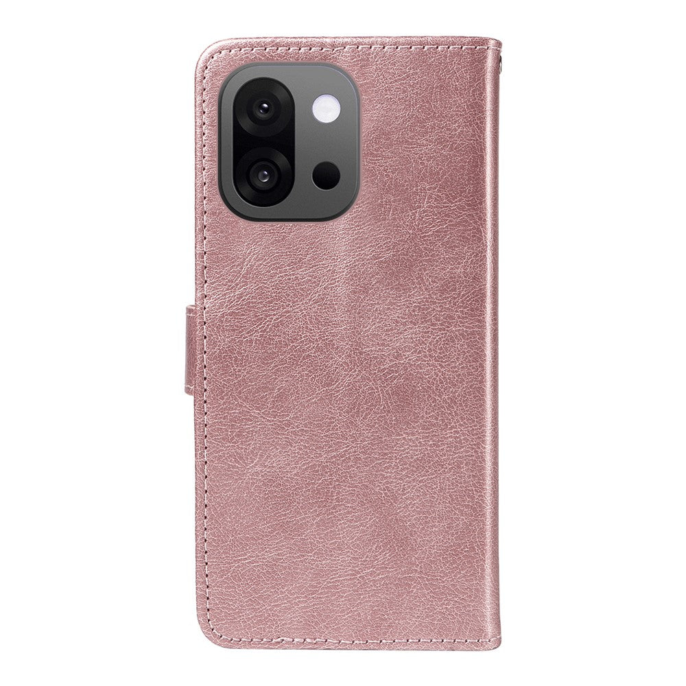 For OnePlus 13T 5G Leather Wallet Case with Strap Solid Color Phone Stand Cover