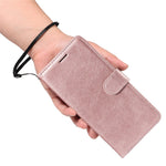 For OnePlus 13T 5G Leather Wallet Case with Strap Solid Color Phone Stand Cover