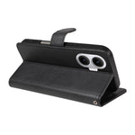 For Xiaomi Poco F7 5G / Xiaomi Redmi Turbo 4 Pro 5G Leather Wallet Case with Strap Solid Color Phone Stand Cover