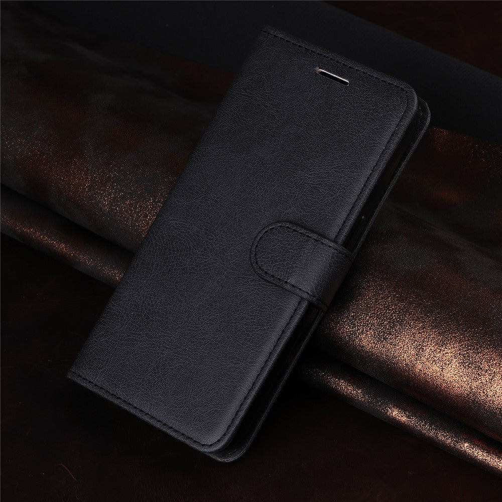 For Xiaomi Poco F7 5G / Xiaomi Redmi Turbo 4 Pro 5G Leather Wallet Case with Strap Solid Color Phone Stand Cover
