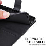 For Xiaomi Poco F7 5G / Xiaomi Redmi Turbo 4 Pro 5G Leather Wallet Case with Strap Solid Color Phone Stand Cover