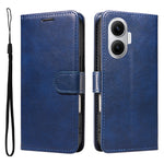For Xiaomi Poco F7 5G / Xiaomi Redmi Turbo 4 Pro 5G Leather Wallet Case with Strap Solid Color Phone Stand Cover
