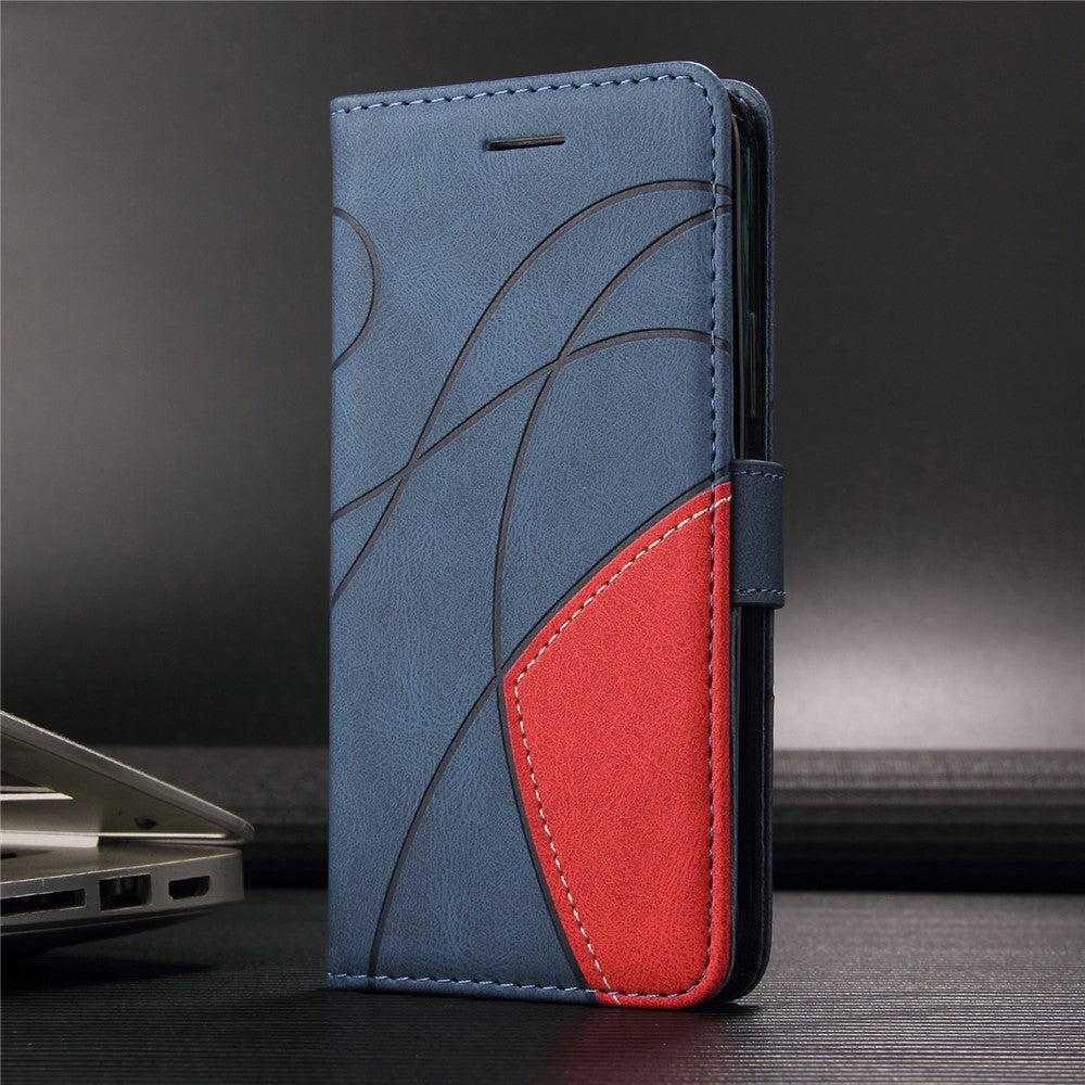 For OnePlus 13T 5G Leather Phone Case Stand Wallet with Bi-colour Splicing Design