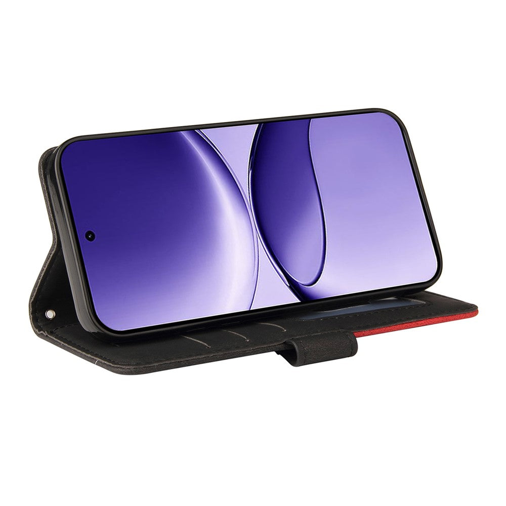 For Xiaomi Poco F7 5G / Xiaomi Redmi Turbo 4 Pro 5G Leather Phone Case Stand Wallet with Bi-colour Splicing Design