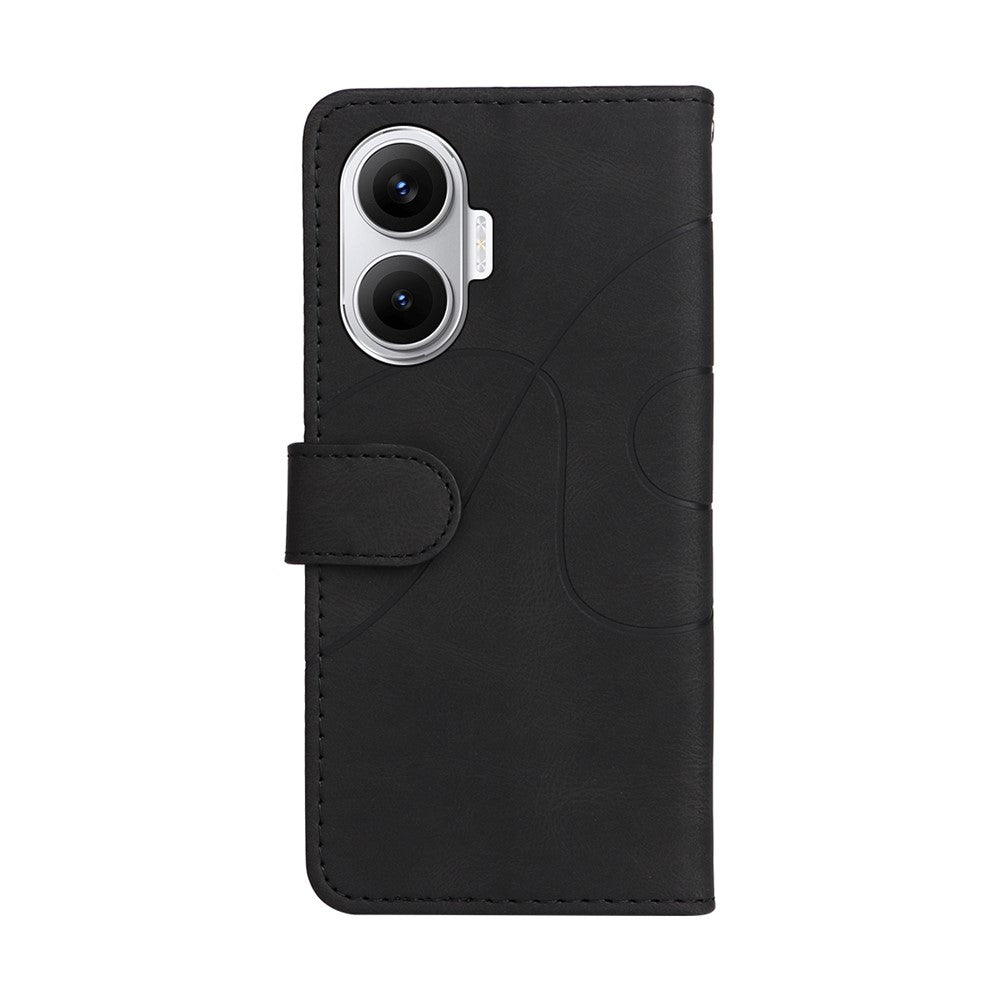For Xiaomi Poco F7 5G / Xiaomi Redmi Turbo 4 Pro 5G Leather Phone Case Stand Wallet with Bi-colour Splicing Design