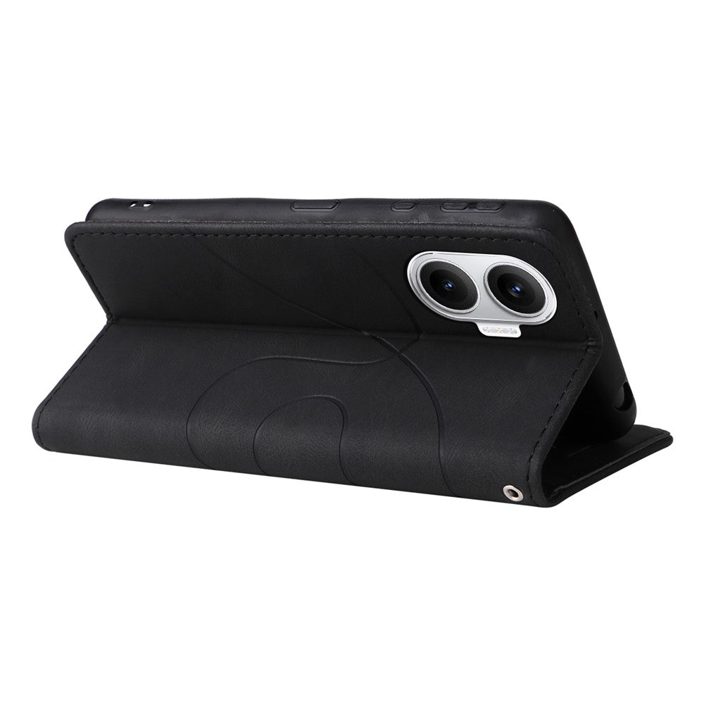For Xiaomi Poco F7 5G / Xiaomi Redmi Turbo 4 Pro 5G Leather Phone Case Stand Wallet with Bi-colour Splicing Design