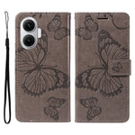 Xiaomi Poco F7 5G / Xiaomi Redmi Turbo 4 Pro 5G Plånboksfodral Läderfodral med Blommigt Fjärilstryck Stativ