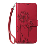 For Xiaomi Poco F7 5G / Redmi Turbo 4 Pro 5G Leather Wallet Case with Strap Dandelion Imprint Phone Stand Cover