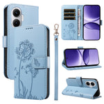 For Xiaomi Poco F7 5G / Redmi Turbo 4 Pro 5G Leather Wallet Case with Strap Dandelion Imprint Phone Stand Cover
