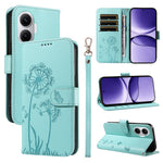 For Xiaomi Poco F7 5G / Redmi Turbo 4 Pro 5G Leather Wallet Case with Strap Dandelion Imprint Phone Stand Cover