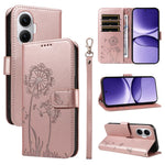 For Xiaomi Poco F7 5G / Redmi Turbo 4 Pro 5G Leather Wallet Case with Strap Dandelion Imprint Phone Stand Cover
