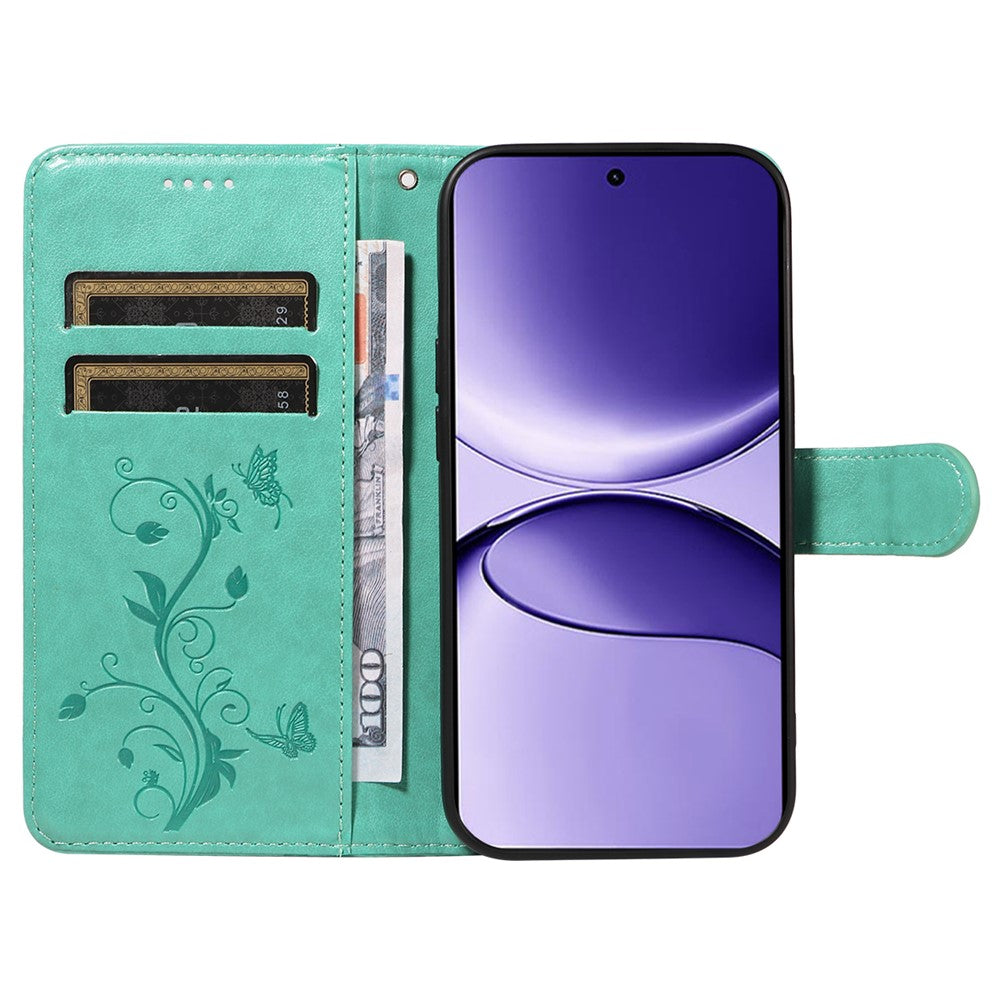 For Xiaomi Poco F7 5G / Xiaomi Redmi Turbo 4 Pro 5G PU Leather Cases Flower Pattern Wallet Stand Phone Cover with Strap
