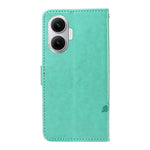 For Xiaomi Poco F7 5G / Xiaomi Redmi Turbo 4 Pro 5G PU Leather Cases Flower Pattern Wallet Stand Phone Cover with Strap