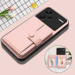 For Xiaomi Redmi Note 13 Pro+ 5G Case RFID Blocking Card Holder Kickstand TPU + PU Leather Phone Back Cover