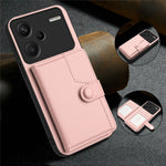For Xiaomi Redmi Note 13 Pro+ 5G Case RFID Blocking Card Holder Kickstand TPU + PU Leather Phone Back Cover