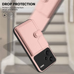 For Xiaomi Redmi Note 13 Pro+ 5G Case RFID Blocking Card Holder Kickstand TPU + PU Leather Phone Back Cover