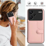 For Xiaomi Redmi Note 13 Pro+ 5G Case RFID Blocking Card Holder Kickstand TPU + PU Leather Phone Back Cover