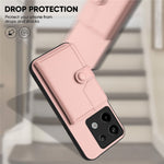 For Xiaomi Poco X6 5G / Xiaomi Redmi Note 13 Pro 5G Case RFID Blocking Card Holder Kickstand TPU + PU Leather Phone Back Cover