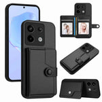 For Xiaomi Poco X6 5G / Xiaomi Redmi Note 13 Pro 5G Case RFID Blocking Card Holder Kickstand TPU + PU Leather Phone Back Cover